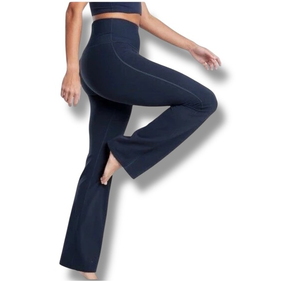 ATHLETA Studio Flare Pants - 1X Navy - Picture 1 of 16